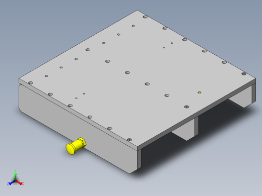 折叠式梯凳正等轴测缩略图