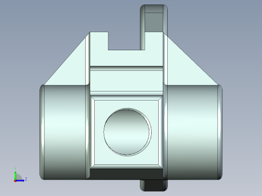 831002拨叉三维图左视缩略图