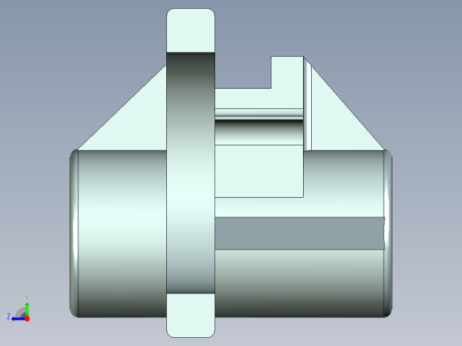 831002拨叉三维图右视缩略图