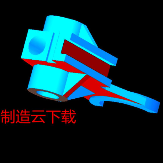 831002拨叉三维图缩略图