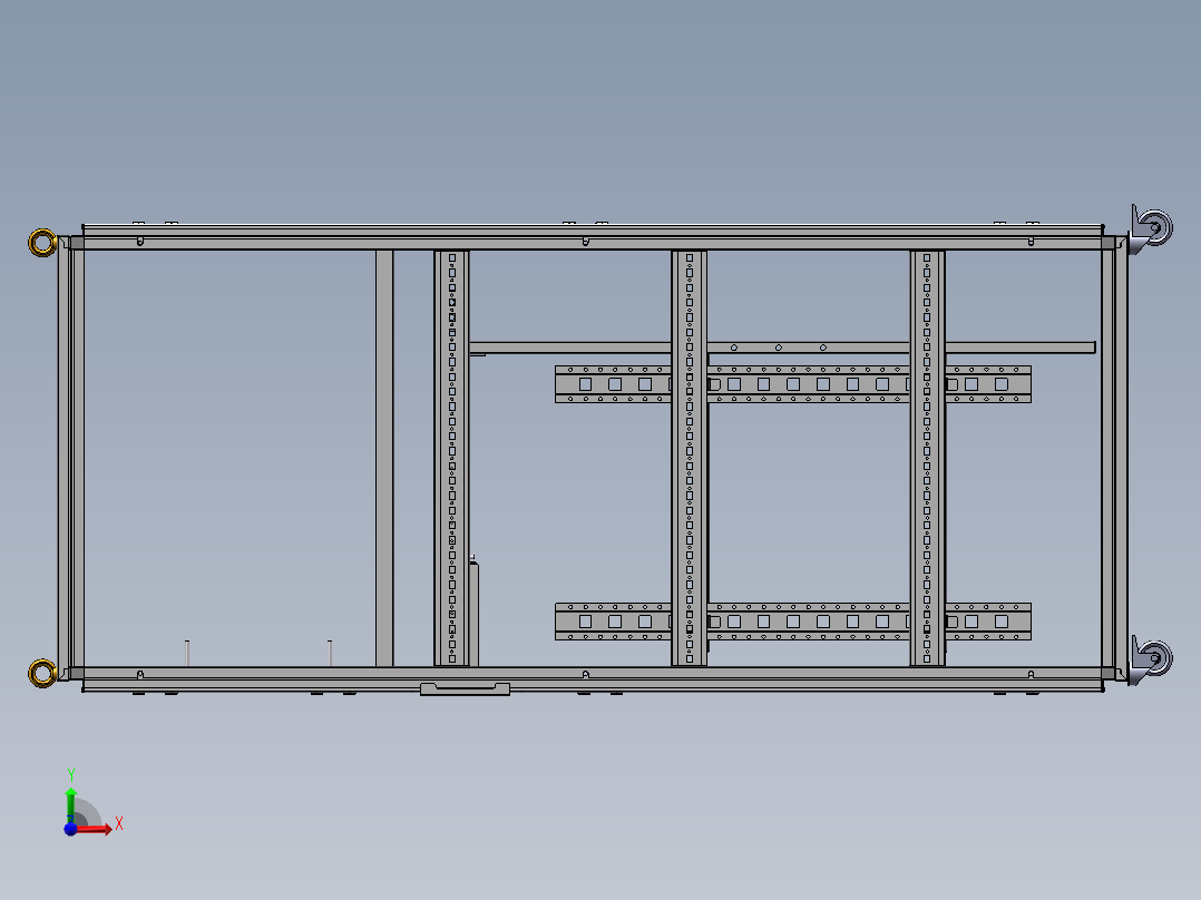 总柜体装配 1800X600X800前视图