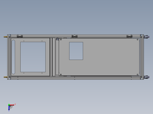 总柜体装配 1800X600X800俯视缩略图