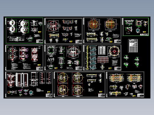 砼灰库全套图纸