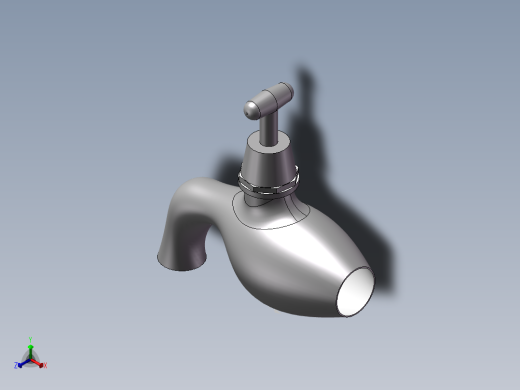 3d水龙头模型正等轴测缩略图