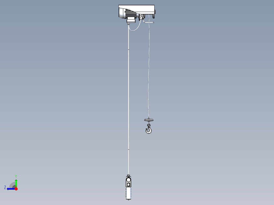 电动葫芦右视图