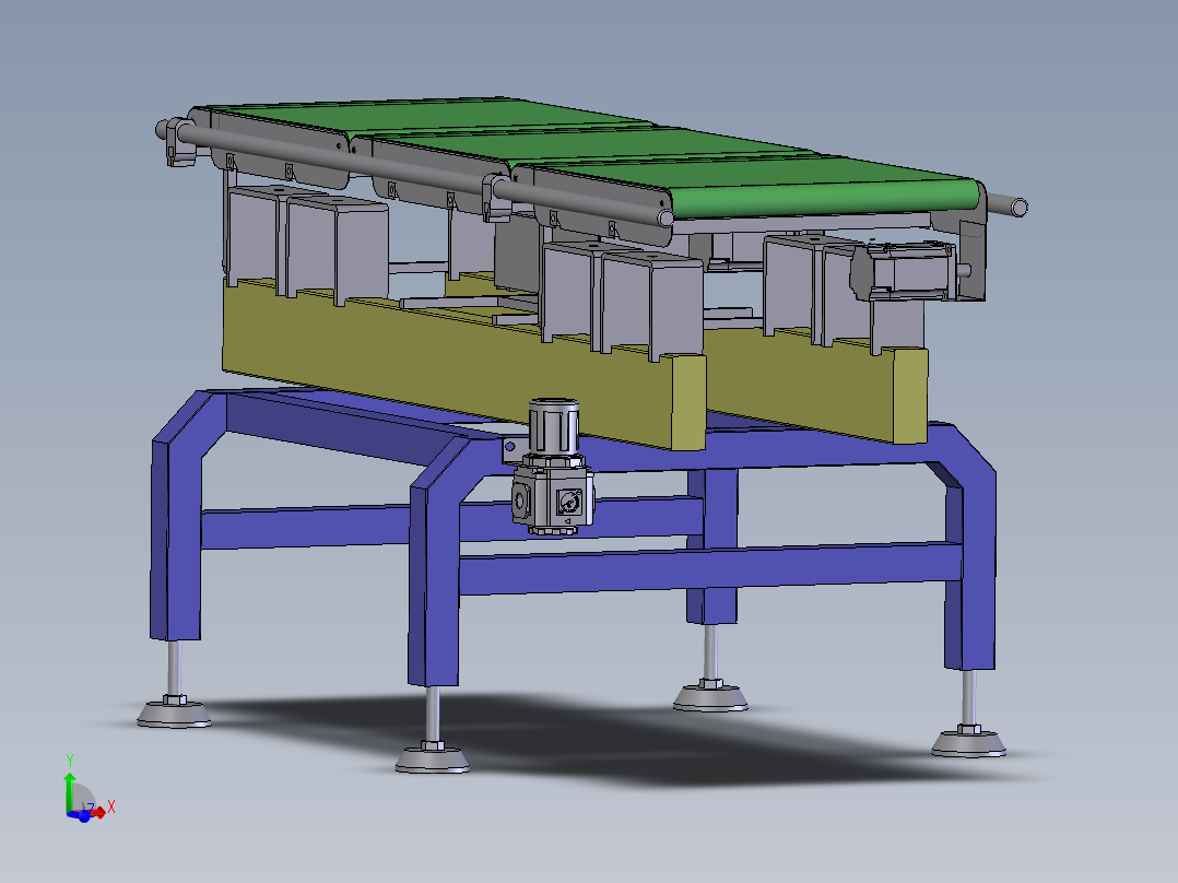 E189 称重输送带主视图