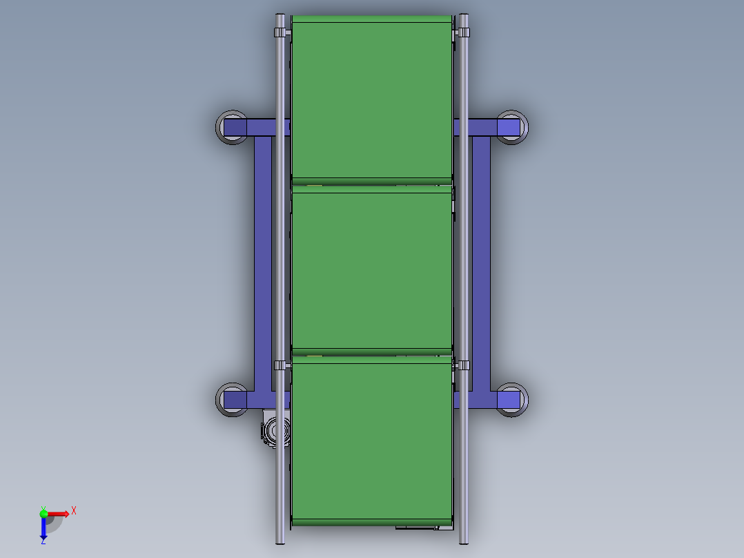 E189 称重输送带俯视图