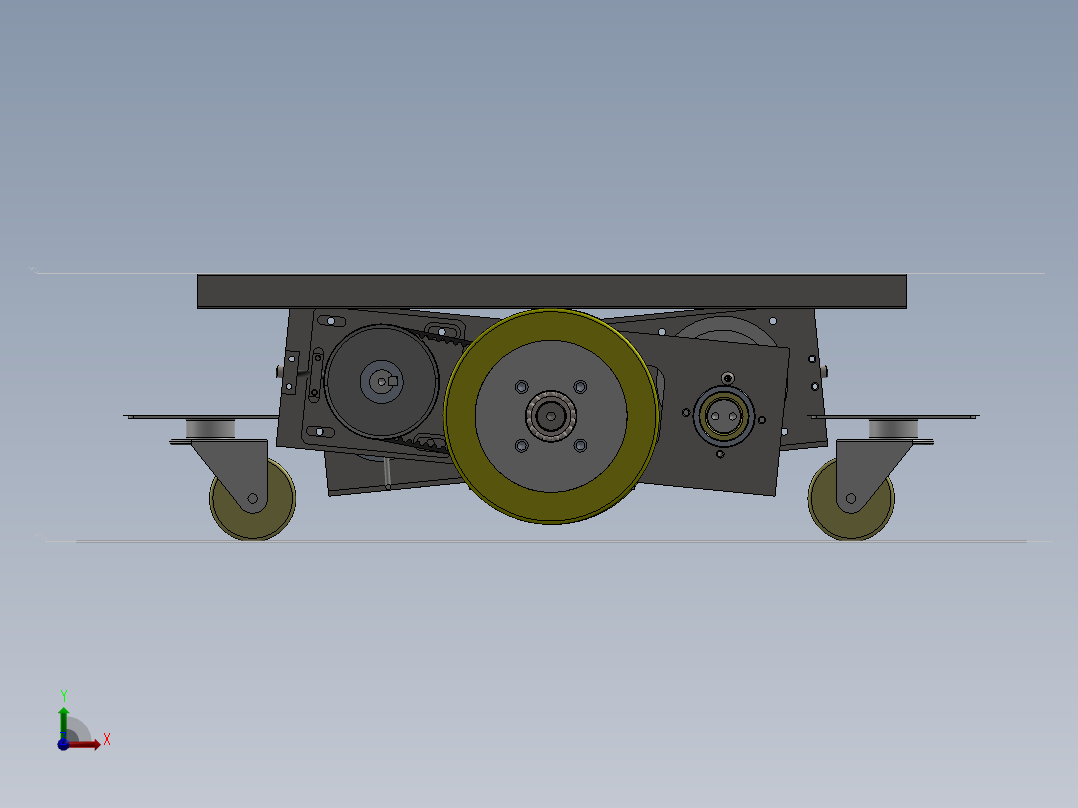 锂电池AGV小车 任务前视图