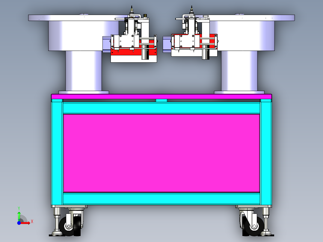 轴承齿轮振动盘送料前视图