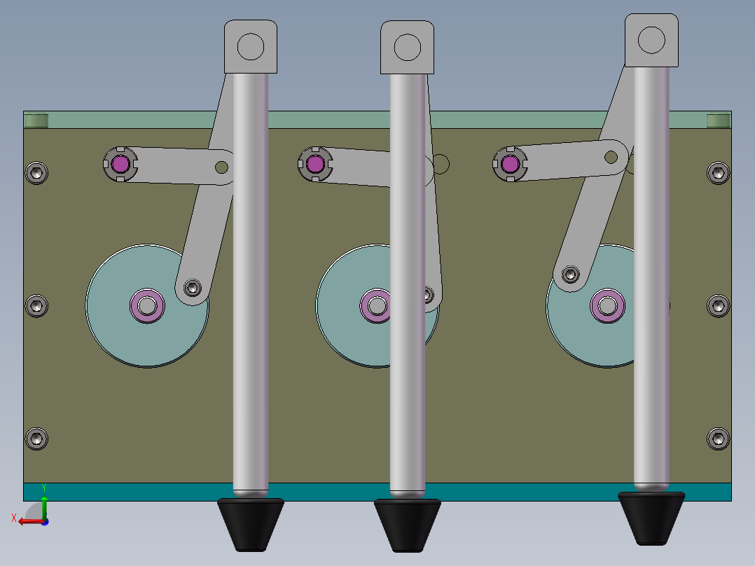 步行四边形机械人（全部结清）后视图