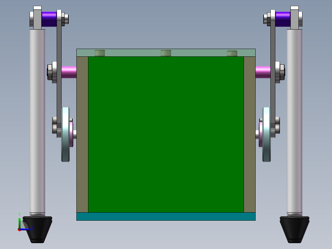 步行四边形机械人（全部结清）左视图