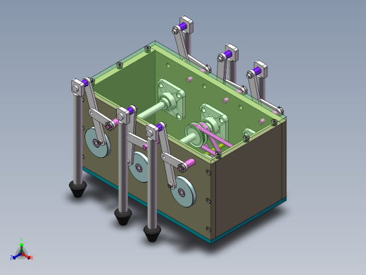 步行四边形机械人（全部结清）正等轴测缩略图