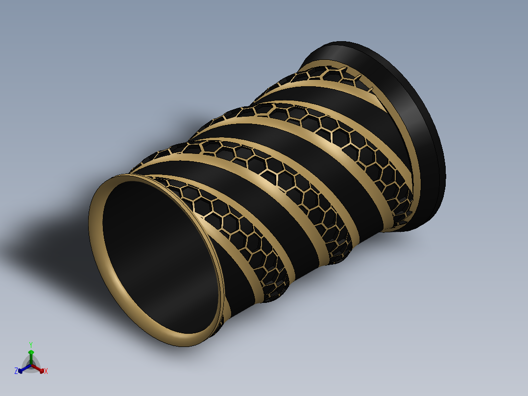 花瓶正等轴测图