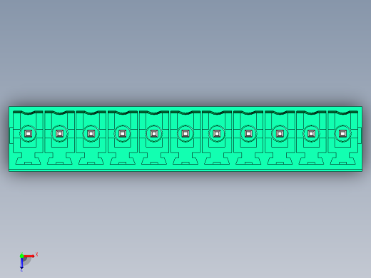 DEGSON 15EDG 系列 3.5mm 插拔式接线端子 FullPack-15EDGVC-3.5-11P-14-00AH俯视缩略图