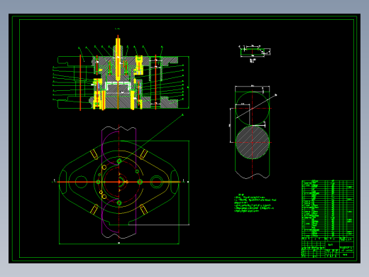 油杯、环形底圆筒落料、拉深、成型、修边复合模设计-冲压模具10张CAD图