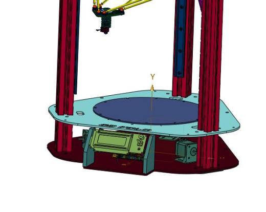 钢板和铝型材搭建并联3d打印机缩略图