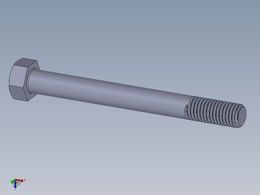 UNC 六角螺栓-Hex Bolt 0.625-11 x 6.SLDPRT