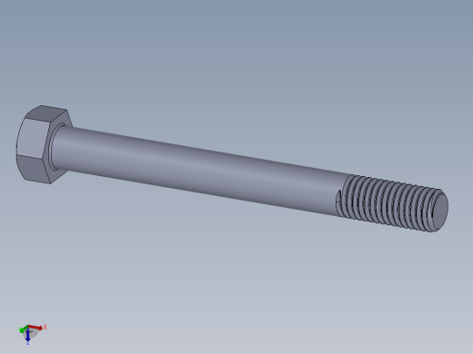 UNC 六角螺栓-Hex Bolt 0.625-11 x 6.SLDPRT