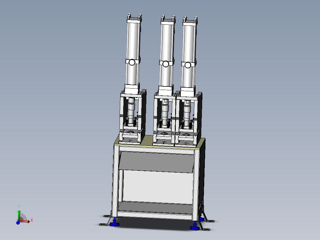 三冲头气液冲孔机