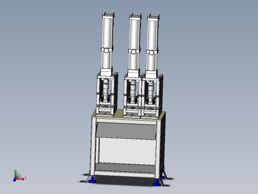 三冲头气液冲孔机