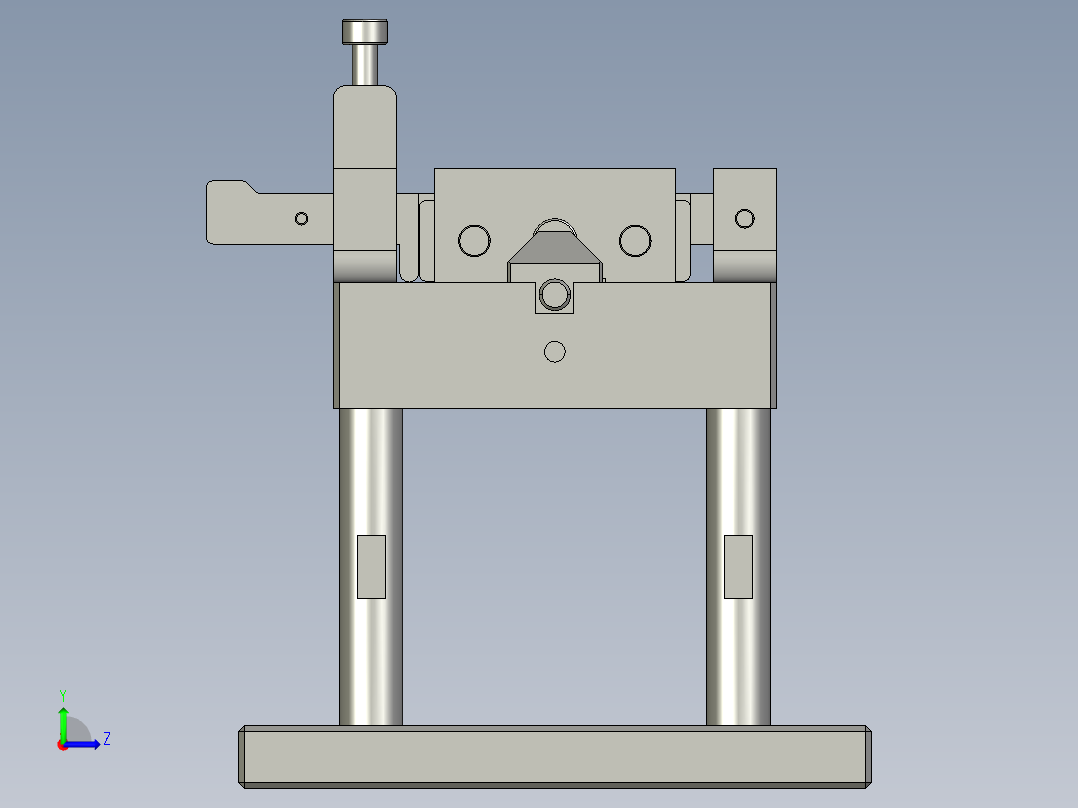 热缩管下料治具左视图