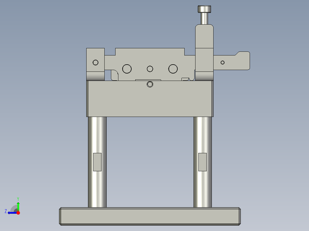 热缩管下料治具右视图