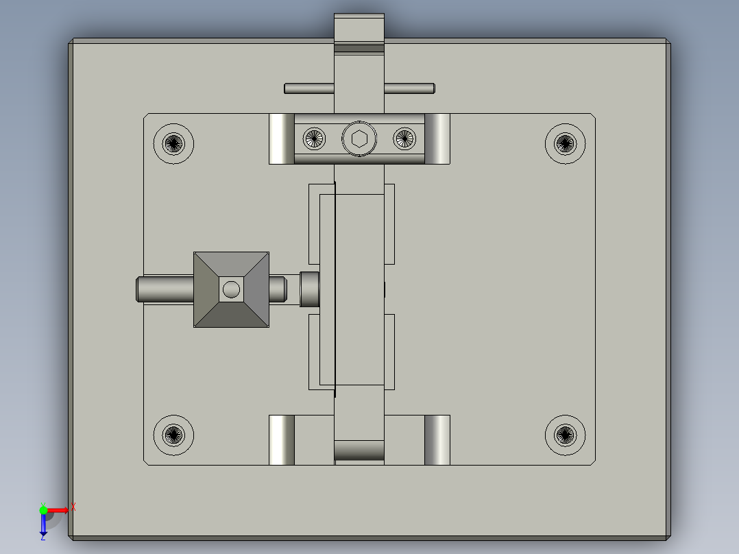 热缩管下料治具俯视图
