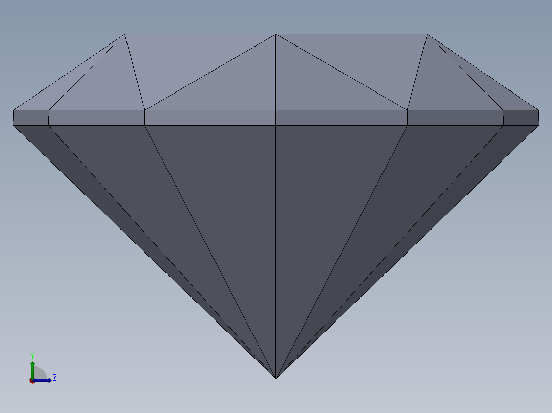 钻石左视图