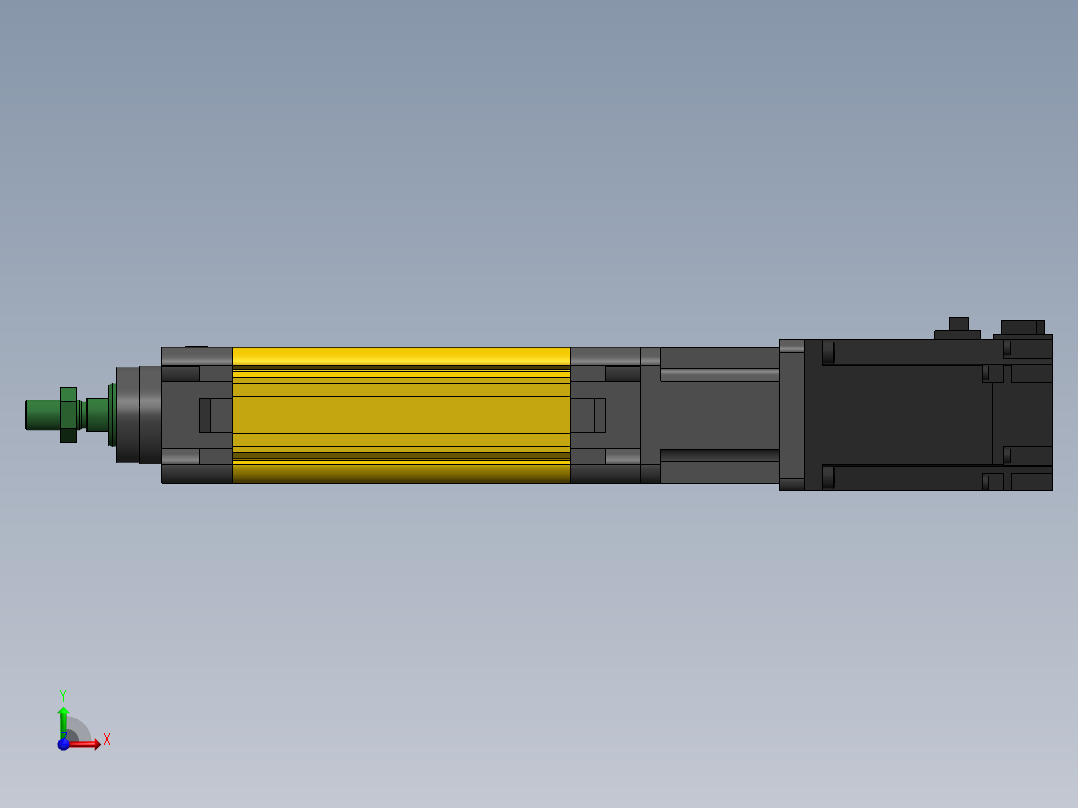 电动缸MES40-D-400W前视图