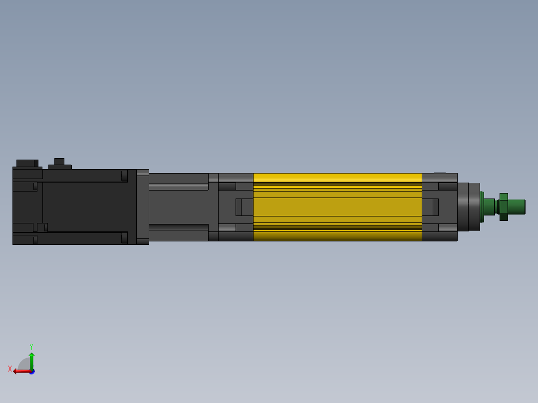 电动缸MES40-D-400W后视图