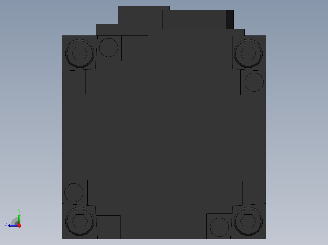 电动缸MES40-D-400W右视图