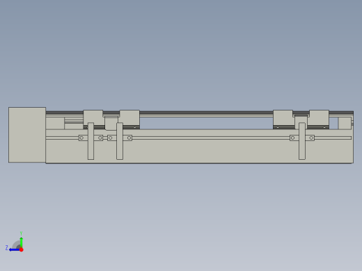 直线模组LHA6-S200-R-100W(16丝杆)设计图纸右视缩略图