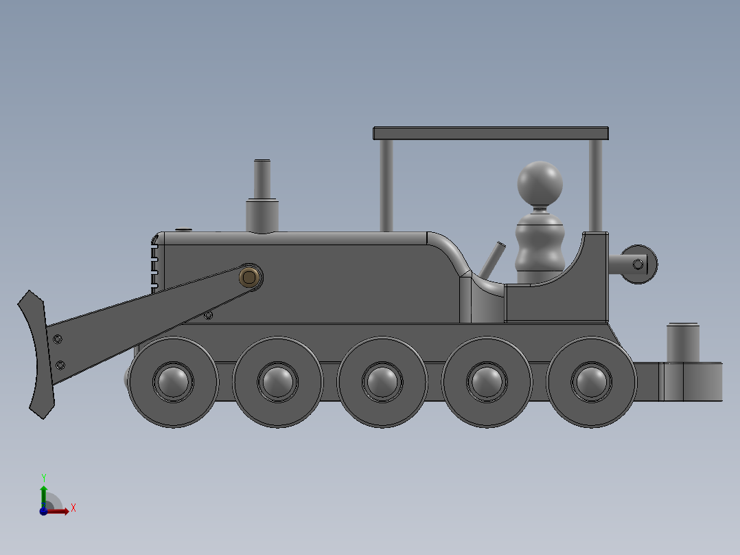 木质玩具装载机 SW STP前视图