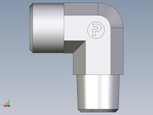 卡套式工业通用硬管接头EO_Male_stud_elbow_WE10LR71X后视缩略图