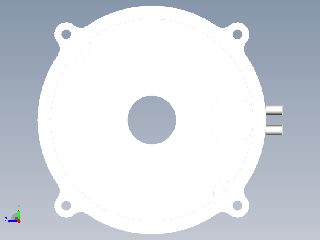 280-135直驱电机右视图