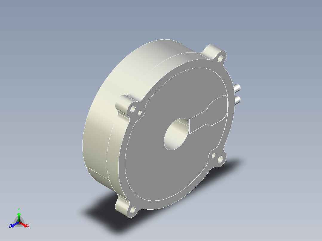 280-135直驱电机正等轴测图