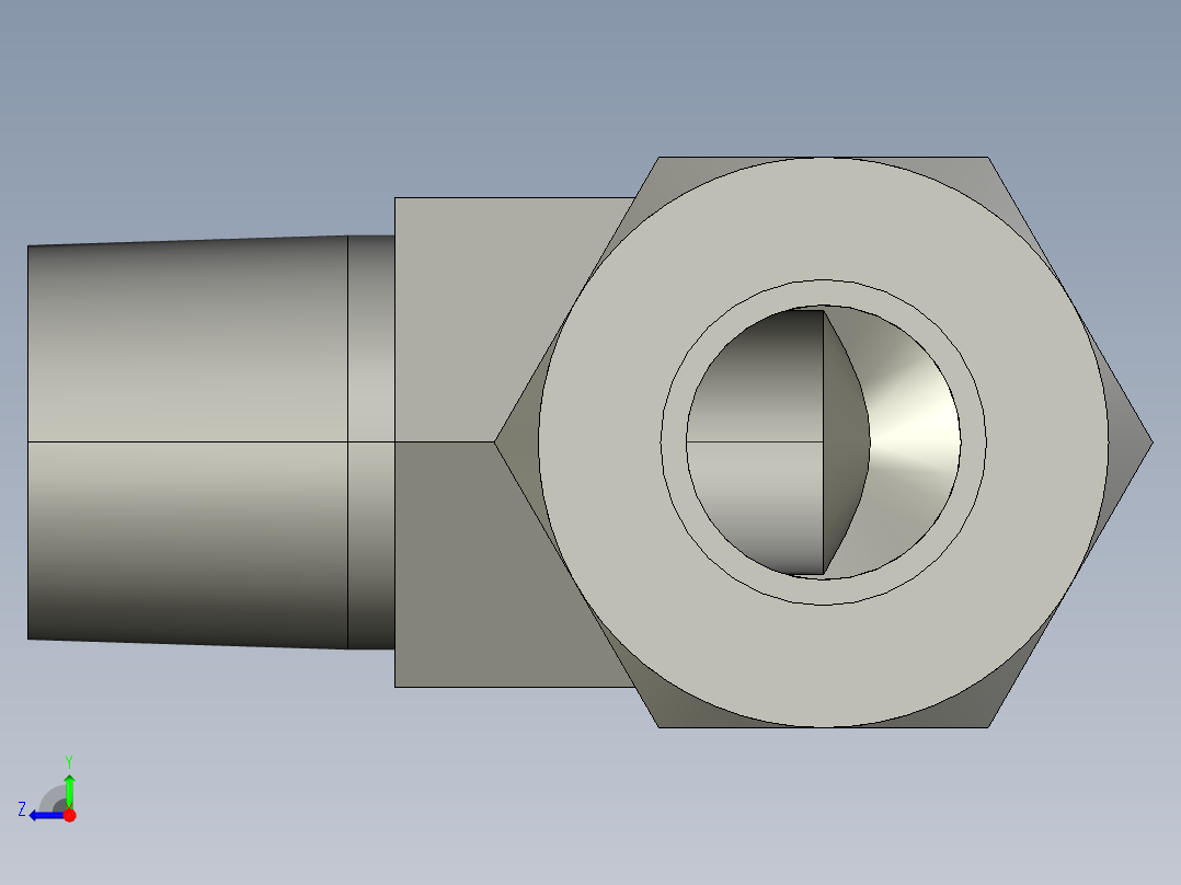 卡套式工业通用硬管接头8_cbu-s右视图