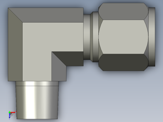 卡套式工业通用硬管接头8_cbu-s俯视缩略图