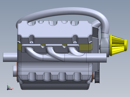 motor-v6六缸发动机简易前视缩略图