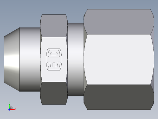 卡套式工业通用硬管接头EO_Weld_connector_AS10L前视缩略图
