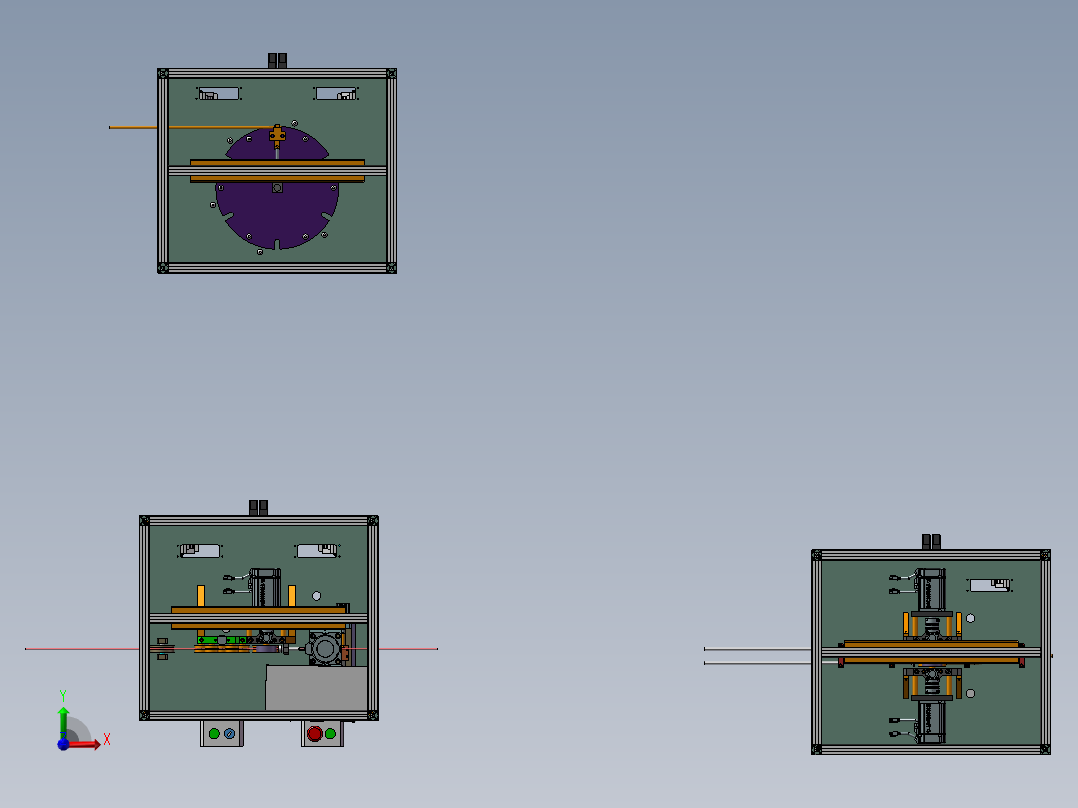 弹簧绕线机 3前视图