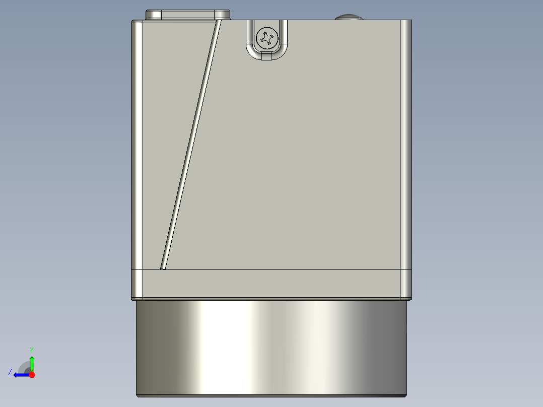 大恒相机镜头Daheng_MER-U3-L_3D_Drawing (1)多系列图纸右视图