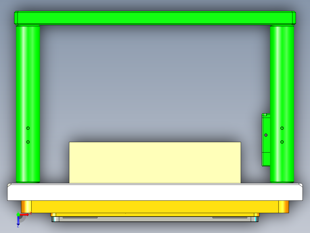 FONE-D-笔记本CNC工装夹具三维模型CNC3俯视图