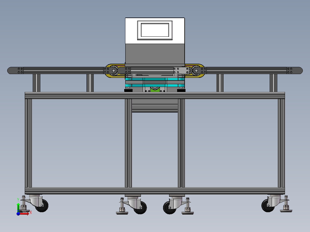 流水线自动称重机sw18可编辑前视图