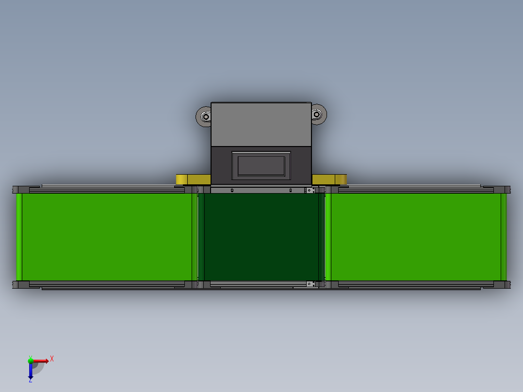 流水线自动称重机sw18可编辑俯视图