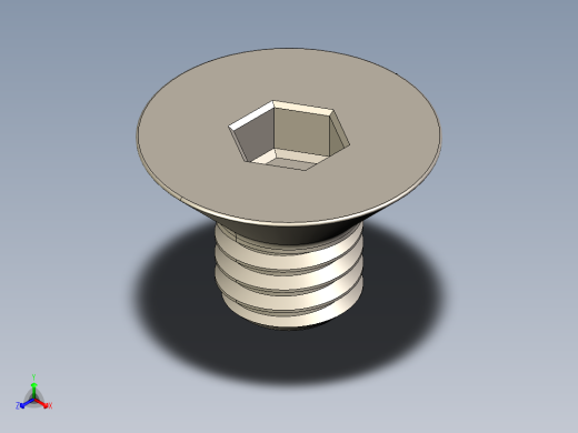 Screw_ISO_10642_M6x8_A2.STEP正等轴测缩略图