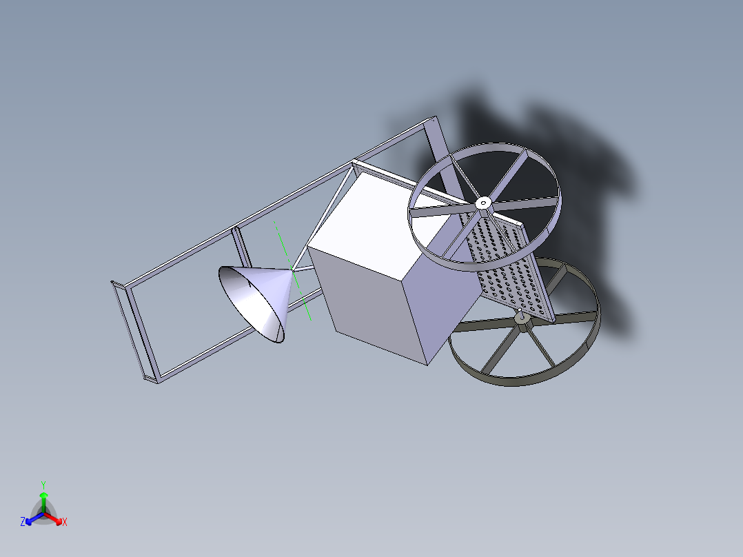 除草施肥机的设计 3d机械模型图纸 Catia STEP