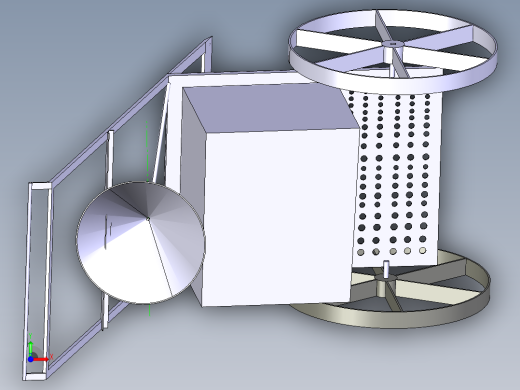 除草施肥机的设计 3d机械模型图纸 Catia STEP前视缩略图