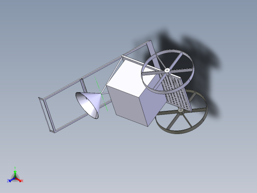 除草施肥机的设计 3d机械模型图纸 Catia STEP正等轴测缩略图