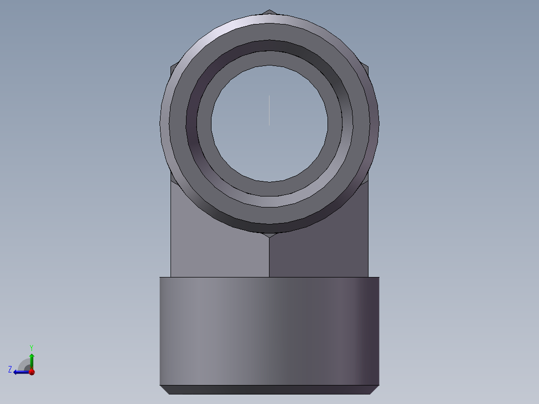 AC+AD 三通接头 T、AD-30右视图